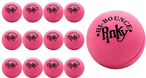 JA-RU Hi-Bounce Pinky Ball  Bouncing Balls for Kids. Stress Ball, Massage Therapy. Sports Indoor & Outdoor Playground Toy, Bulk Party Favor, Stocking Stuffers 976-3p